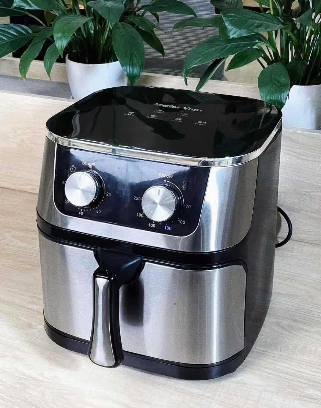 2026 Air Fryer Home Multifunctional Visible Stainless Steel Fryer Automatic Electric Oven Large Capacity Smart Baking