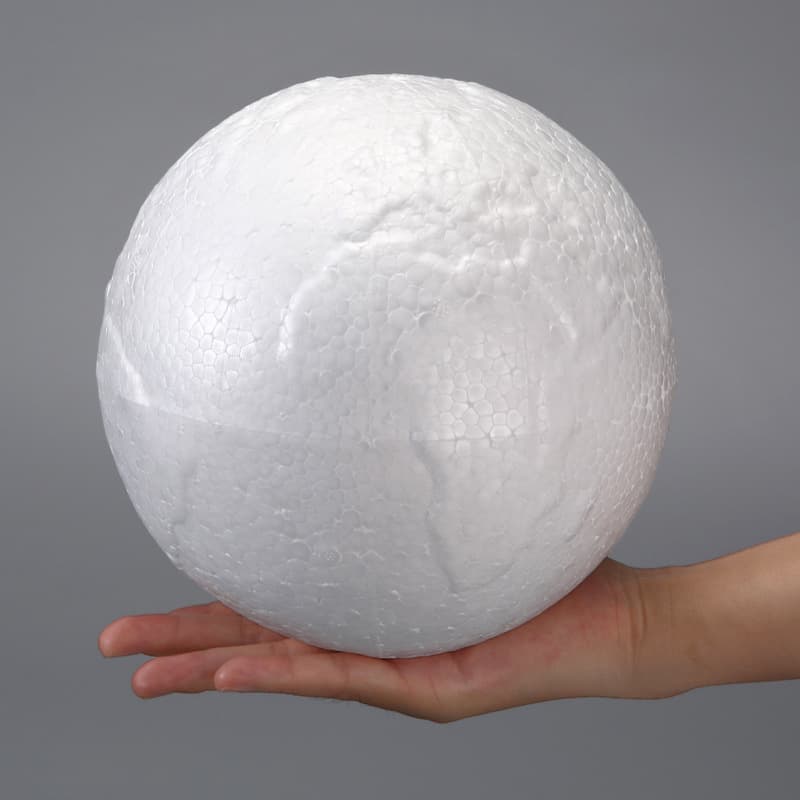 DIY Globe Making Materials: Outlined Foam Sphere Globe Model, White Solid Styrofoam Ball