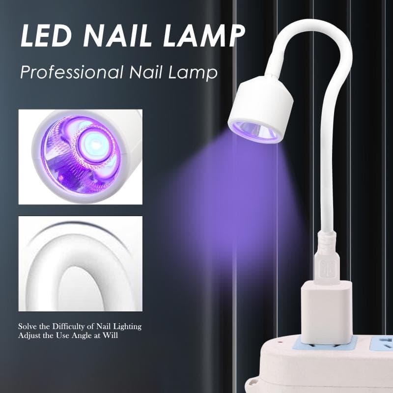 Cup-shaped USB nail lamp UV curing lamp portable mini 360° rotating nail tool LED nail drying lamp