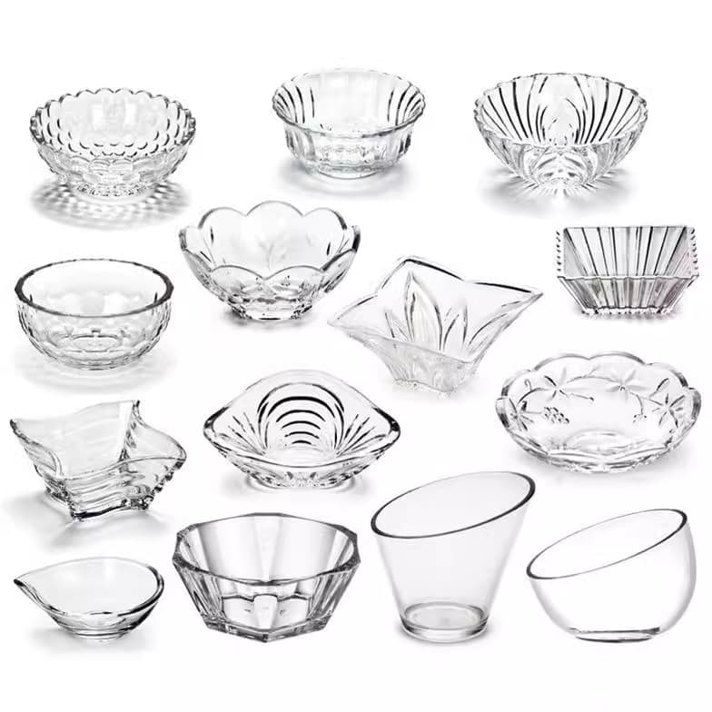 Acrylic Snack Plate Bar KTV Snack Bowl PC Transparent Food Grade Candy Fruit Snack Dish Commercial