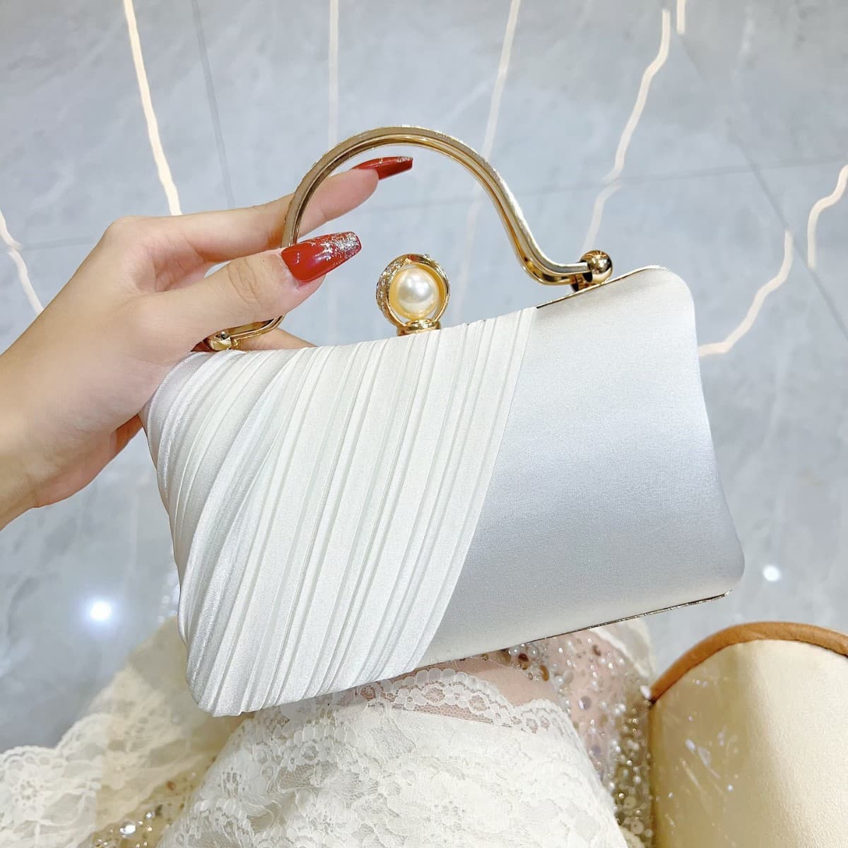 Celebrity Clutch Bag Women's Banquet Shoulder Crossbody Small Bag with Evening Dress Handbag Evening Dress Cheongsam Dinner Bag