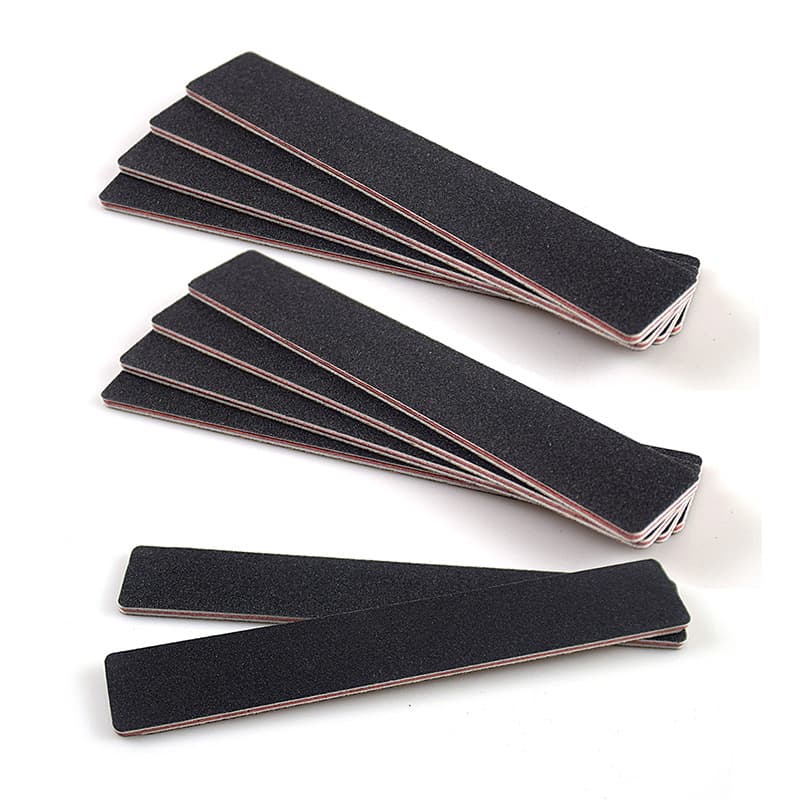 Nail File Black Sand Grinding Strip Nail Sand File Black Sand File Shaping Double-Sided Nail File Sponge Buffer Nail Tool