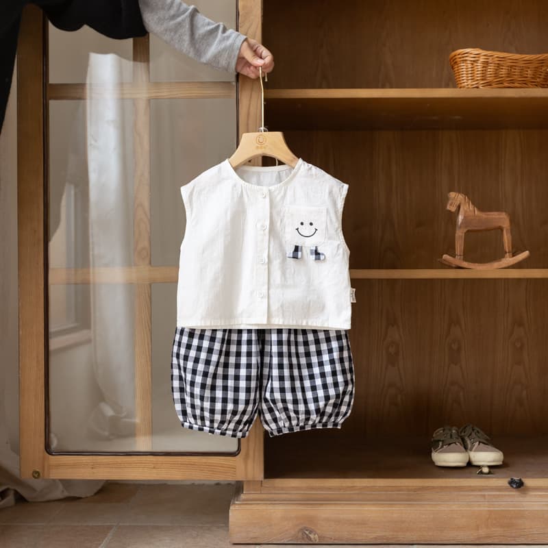 Baby clothes summer male baby suit thin Korean version new infant summer dress fashionable going out clothes two-piece set