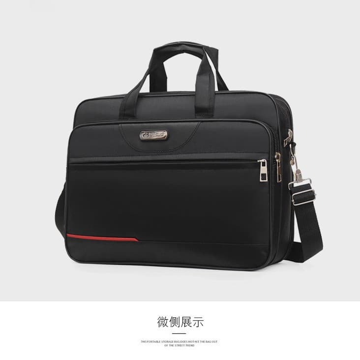 Large Capacity Nylon Business Men's Shoulder Bag Handheld Tool Bag Laptop Bag Cross-Border Travel Suitcase Handbag
