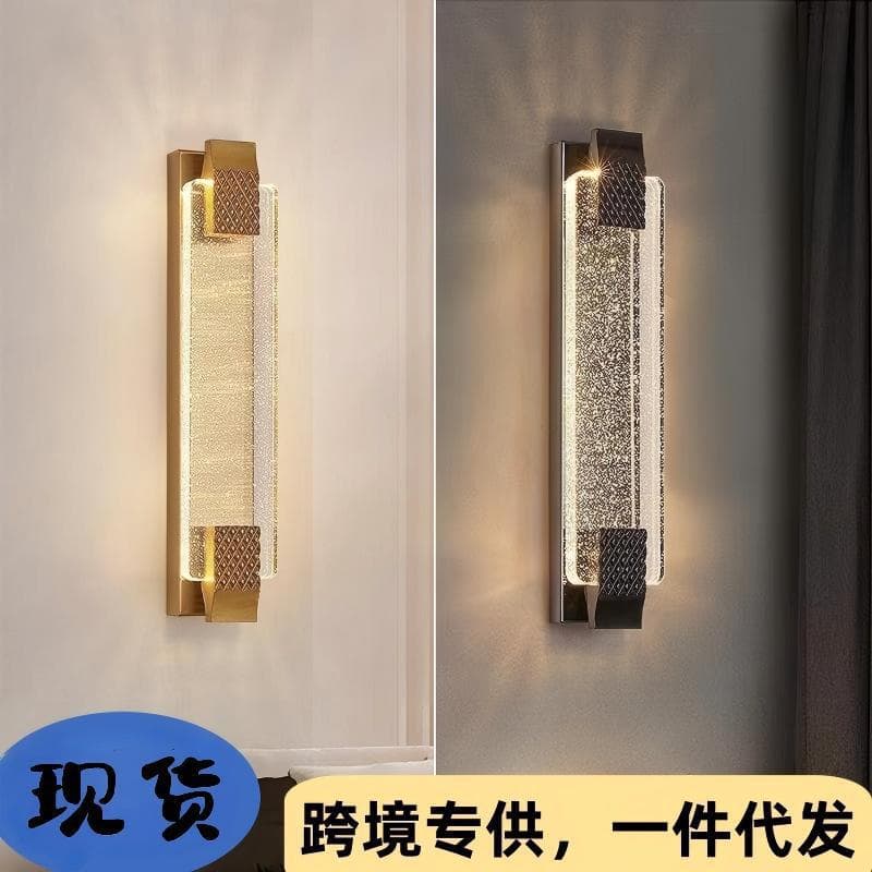 Crystal Wall Sconce Bubble Light Luxury Living Room TV Background Wall Decorative Lamp High-End Hallway Bedroom Bedside Light