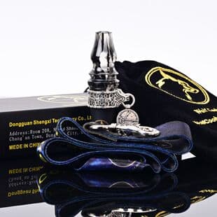 Hookah Tips for hookah masters, gold foil resin hookah tip with gift box, can be paired with mini hookah
