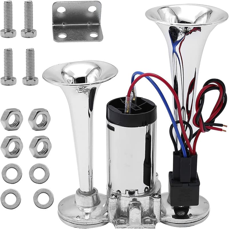 Dual-Tube Integrated Air Snail Horn 600DB Compressor Combined Motor Car High-Pitch Horn Cross-border