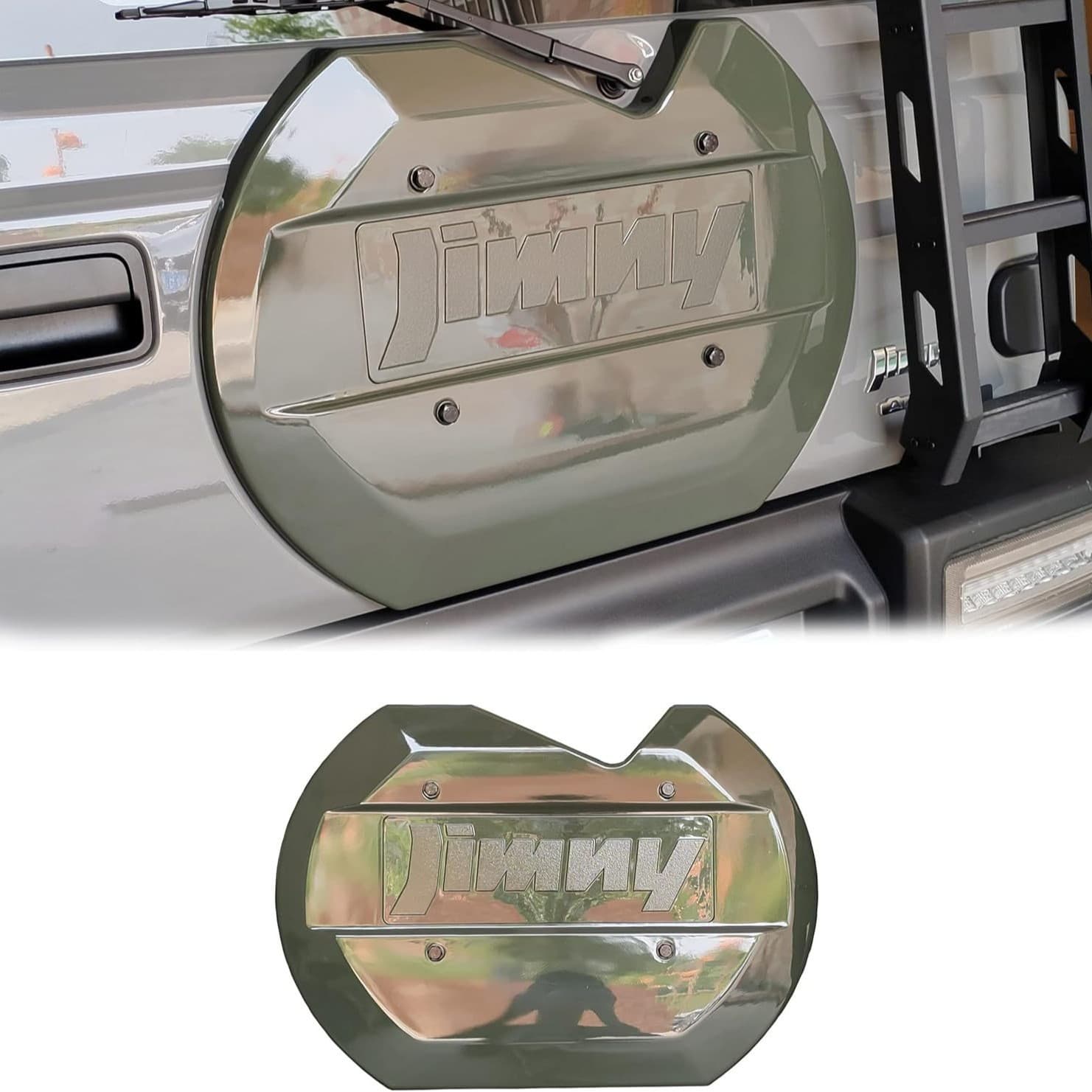 Tailgate Decorative Spare Tire Cover Spare Wheel Cover ABS Turtle Shell for Suzuki Jimny JB64 JB74