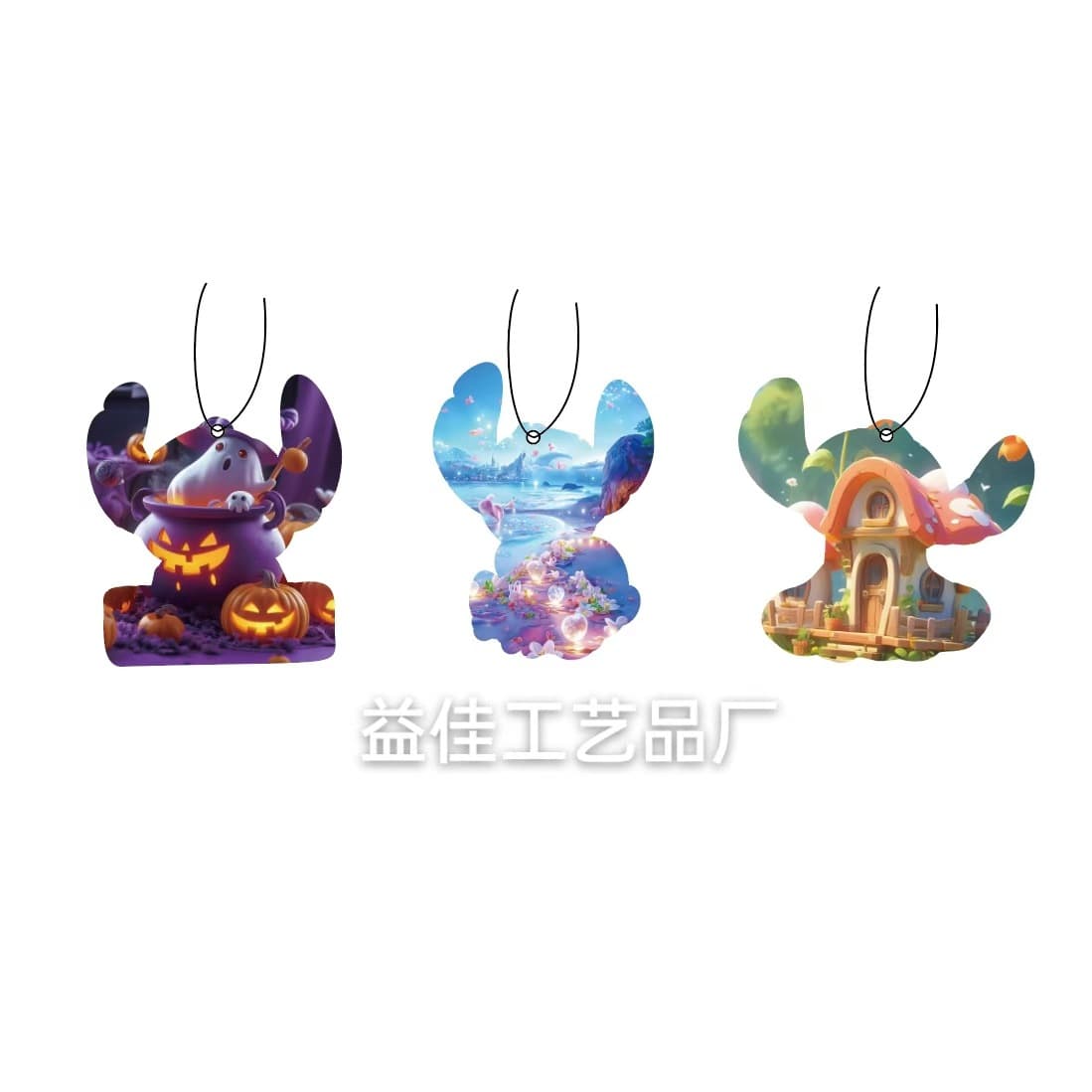 Stitch Car Cartoon Scented Card Hanging Strap Air Freshener Direct from Factory Hot Selling Pendant