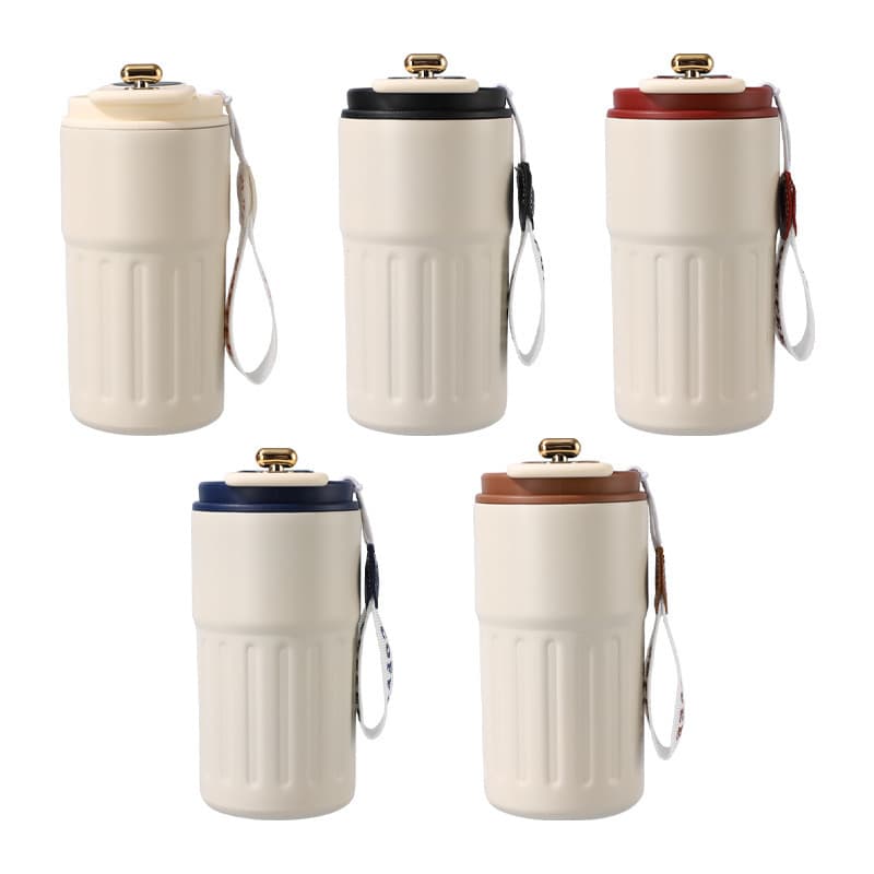 Best-selling Cross-border 316 Stainless Steel Smart Portable Insulated Coffee Cup Fashionable Men and Women Simple Water Bottle Customizable Logo