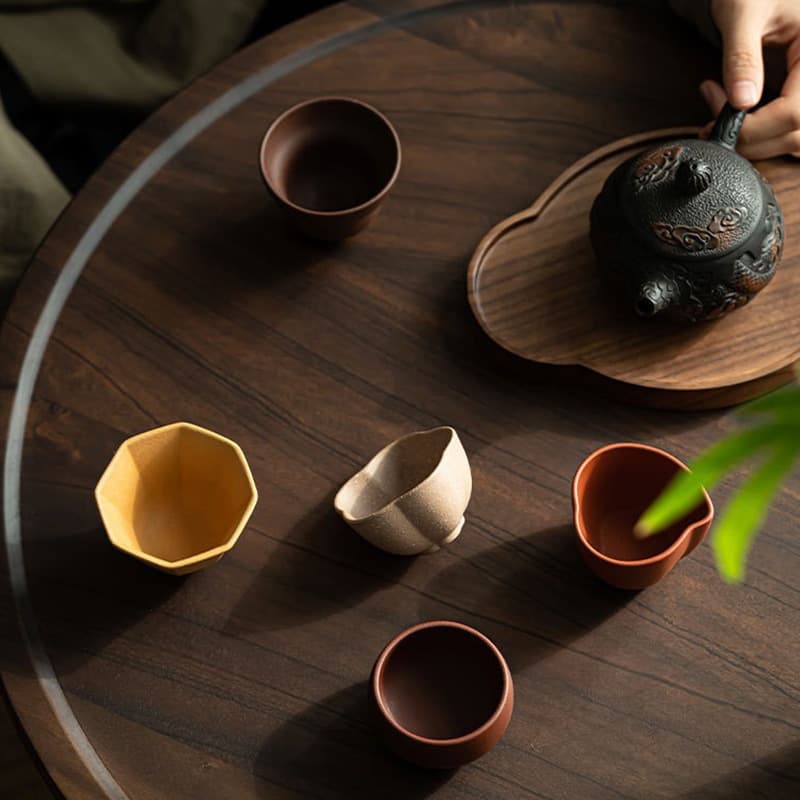 Cultural and creative gifts purple sand Wufu cup owner tea cup gift box high-end practical gift for leaders souvenir logo