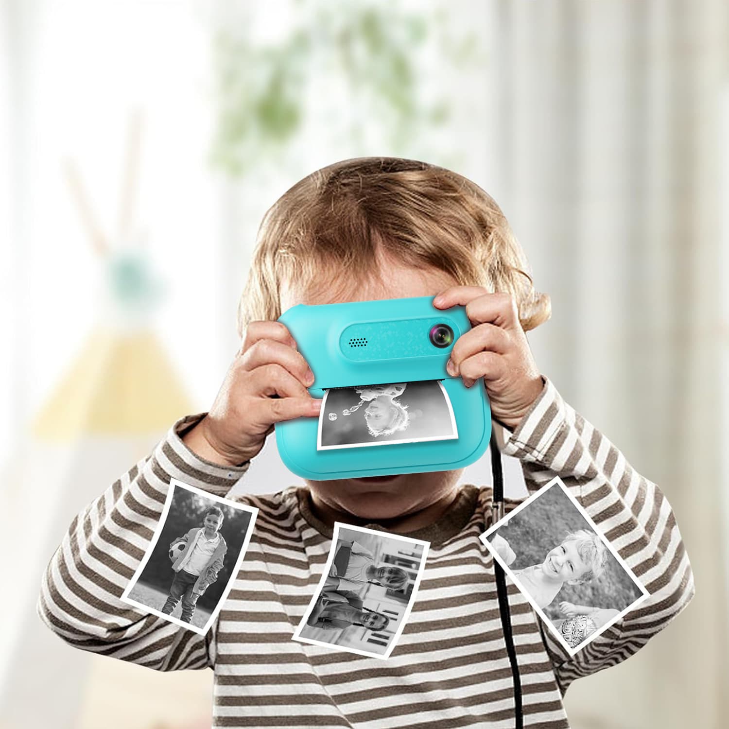 Cross-border Exclusive Instant Print Digital Camera for Kids, High-Pixel Toy Camera, Phone Camera, Mini Camera