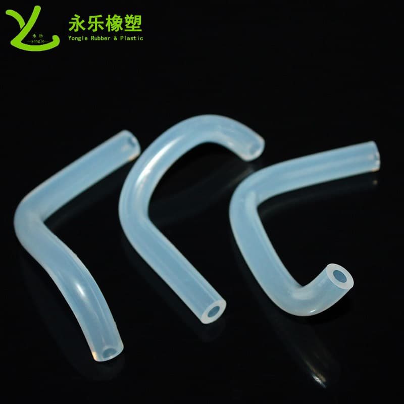 Custom Food-Grade Silicone Elbow, Water Purifier, Water Dispenser Transparent Connection Tube, Odorless Silicone Rubber for Beauty Devices