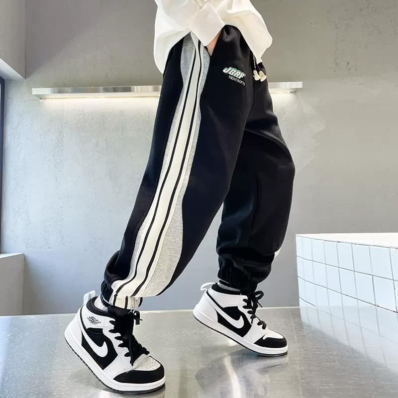 Cool Boys Sports Pants Autumn Spring Cotton Casual Trousers for Children Trendy Long Leggings Comfortable Soft Fabric