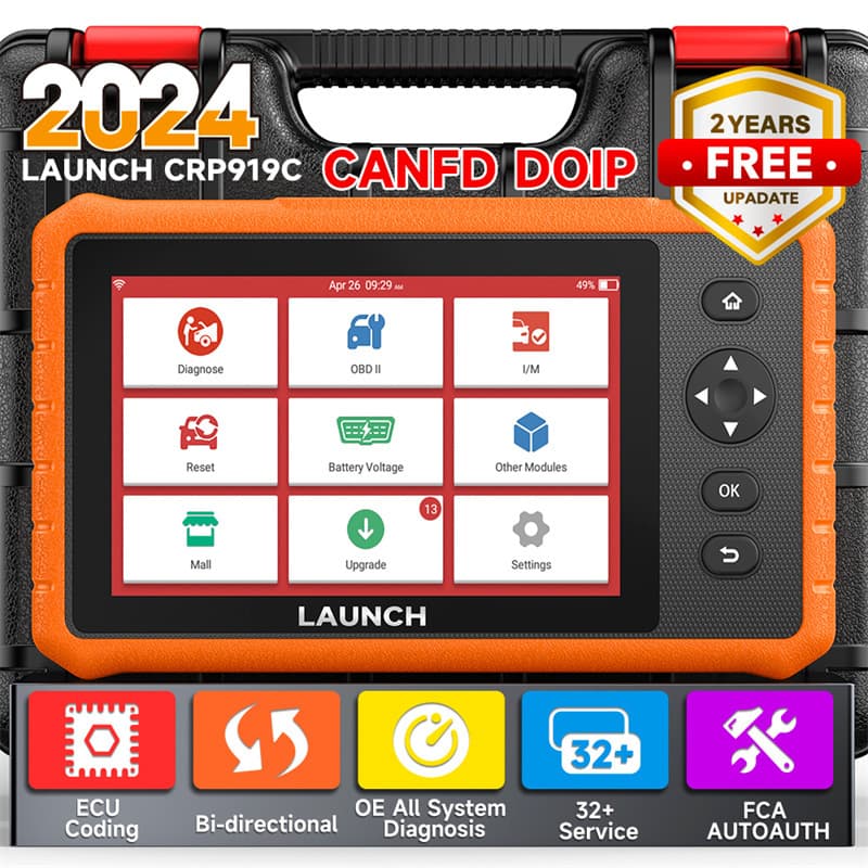 Launch CRP919C Lite Automotive Diagnostic Tool Overseas Configuration Multilingual Export Version