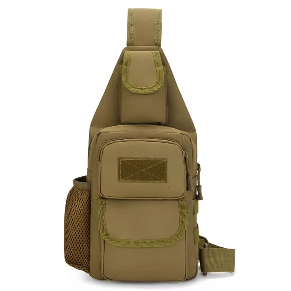 Crossbody Backpack for Men Casual Shoulder Bag Tactical Waterproof Waist Pack Outdoor Multi-functional Large Capacity