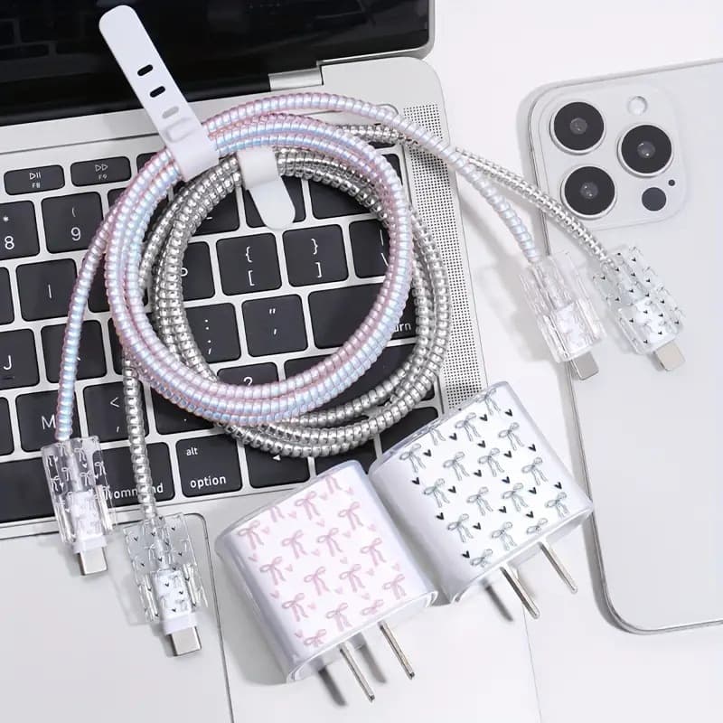 Suitable for 20w/18w Apple 17 17Pro data cable protective cover iPhone16 15 mobile phone data cable anti-folding