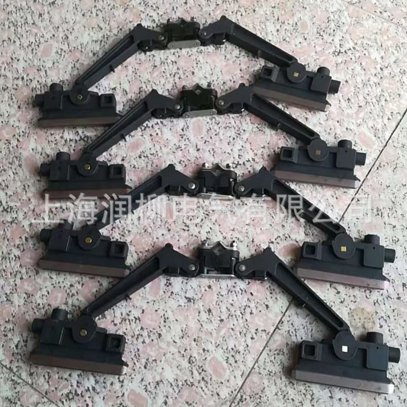 Single-End 100A Double-Pole Collector Accessories, Collector Blade Head, Sliding Contact Line, Double-End Collector, Carbon Brush Holder