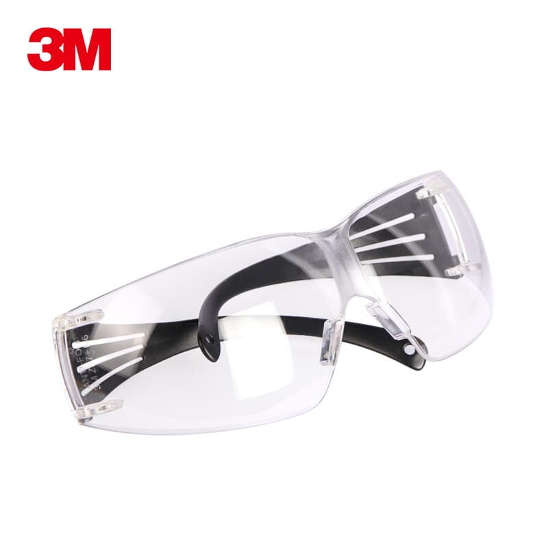 3M SF201AF Safety Goggles, Industrial Clear Lens Anti-Fog, Outdoor Cycling Impact Resistant, Dustproof