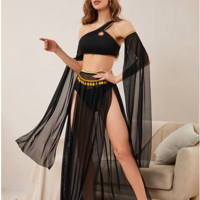 Cross-Border Oriental Dance Sexy Queen Belly Dance Egyptian Exotic Costume Lingerie Indian Women's Apparel for Export