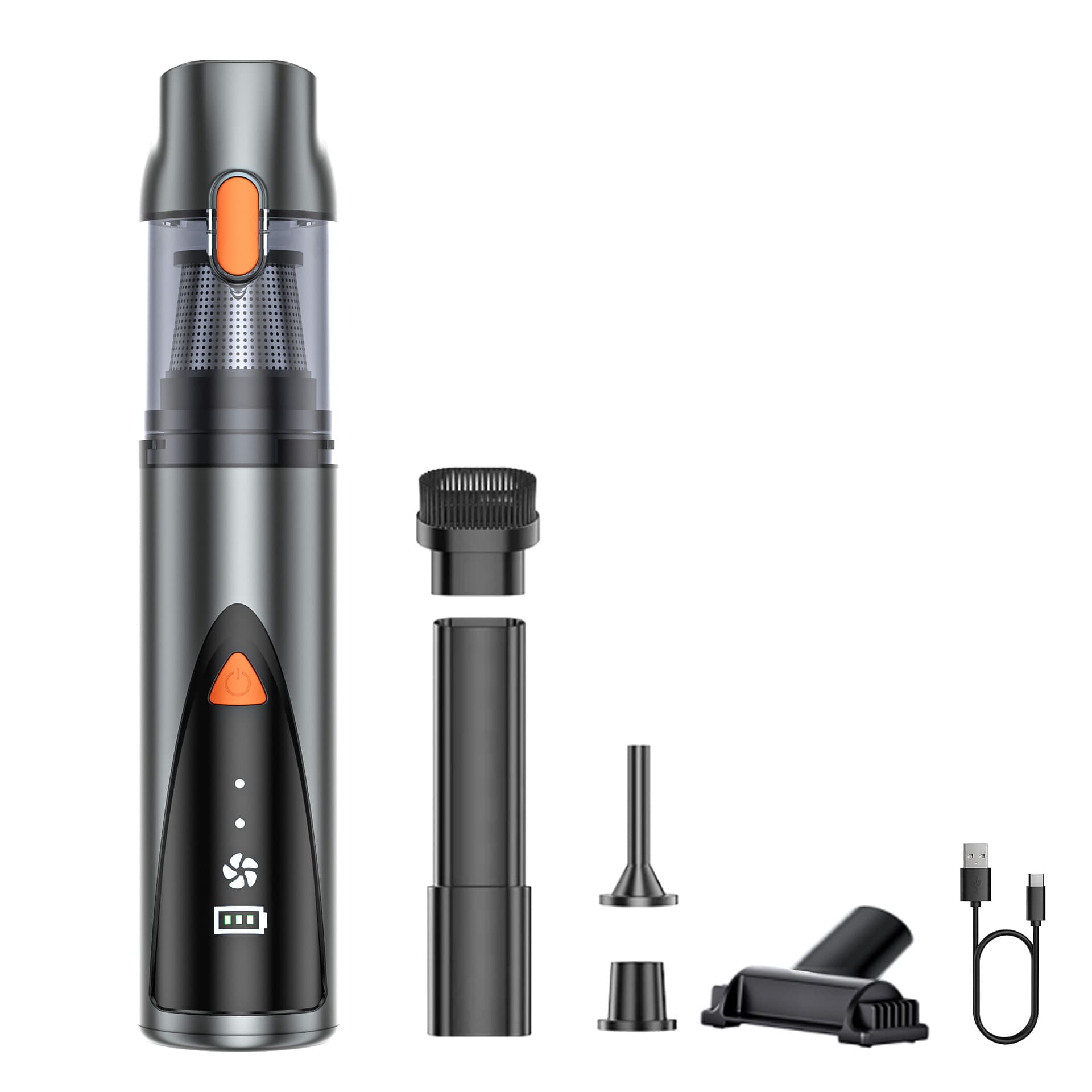 Car vacuum cleaner brushless motor high power handheld vacuum cleaner metal body portable multi-purpose suction blowing