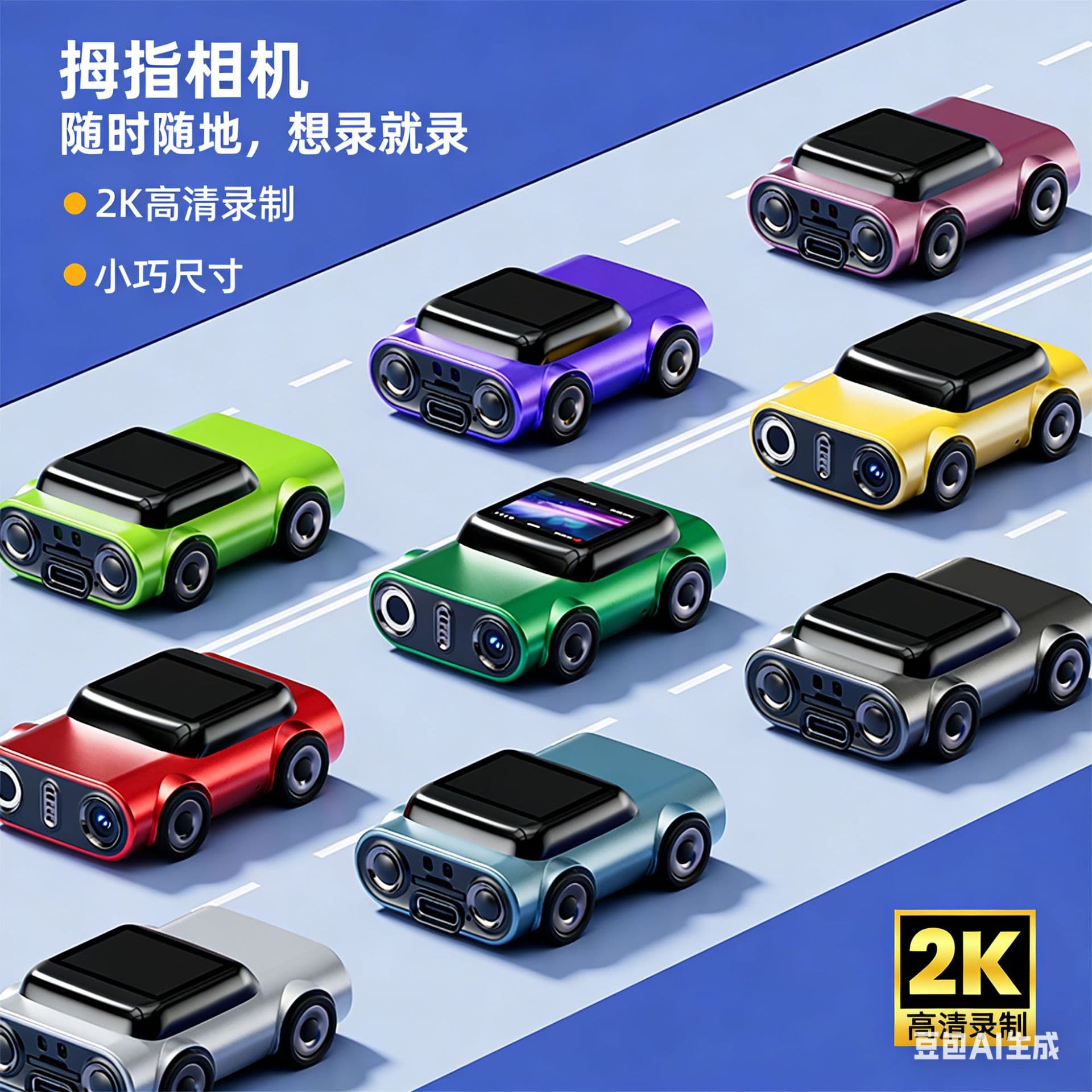 Best-selling HD Mini Camera, Thumb Camera, Portable Kids Retro Mini Pocket Camera for Students