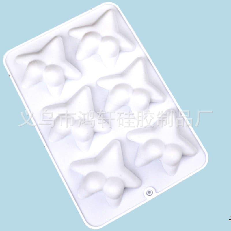 In-Stock 6-Piece Star-Shaped Squishy Aromatherapy Plaster Silicone Mold Starfish Butt Car Resin Mold Tool