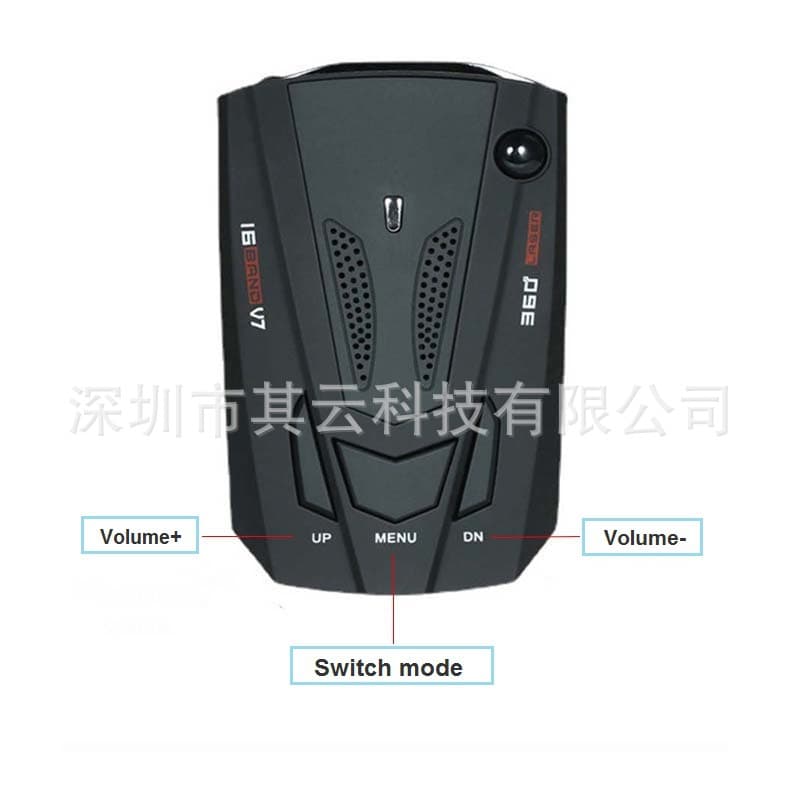 Export Speed Tester V7 Mobile Safety Warning Device English Russian Chinese Universal Laser Radar Speed Detection Radar Detector