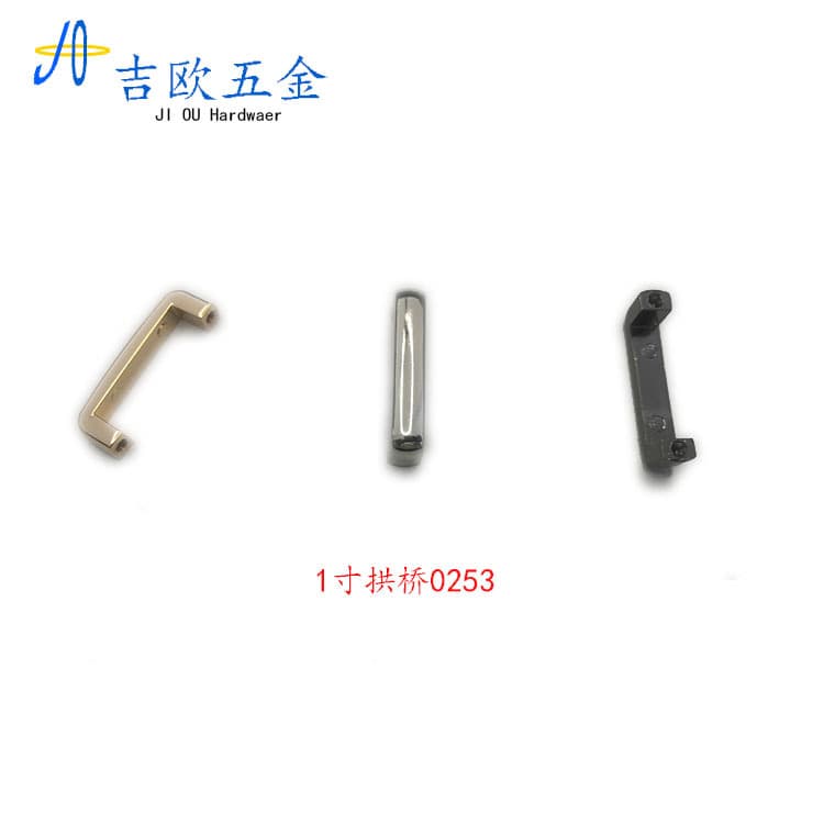 Bag Zinc Alloy 25mm 1-Inch Arch Bridge Luggage Hardware Accessories U-Shape Buckle Screw DIY Handle Hanging Buckle Apparel