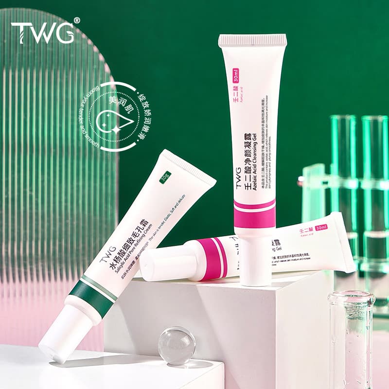 TWG Azelaic Acid Purifying Gel, Salicylic Acid Pore Refining Cream, Azelaic Acid Set, Factory Direct Wholesale