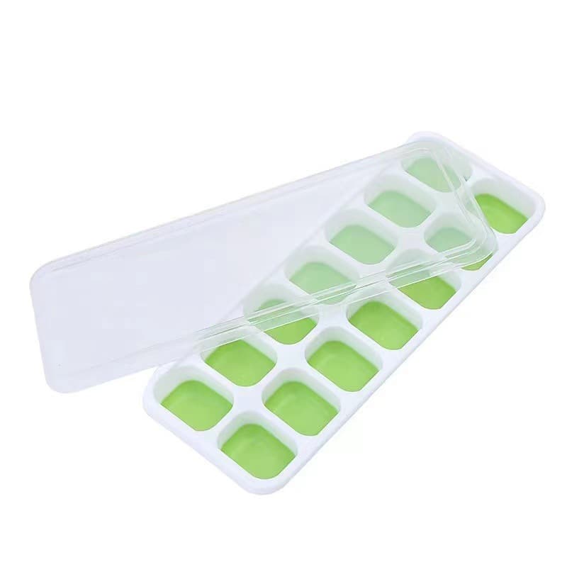 Ice Cube Tray Mold for Refrigerator, Summer Drink Ice Cube Quick-Freeze Mold, Household Silicone Ice Cube Tray