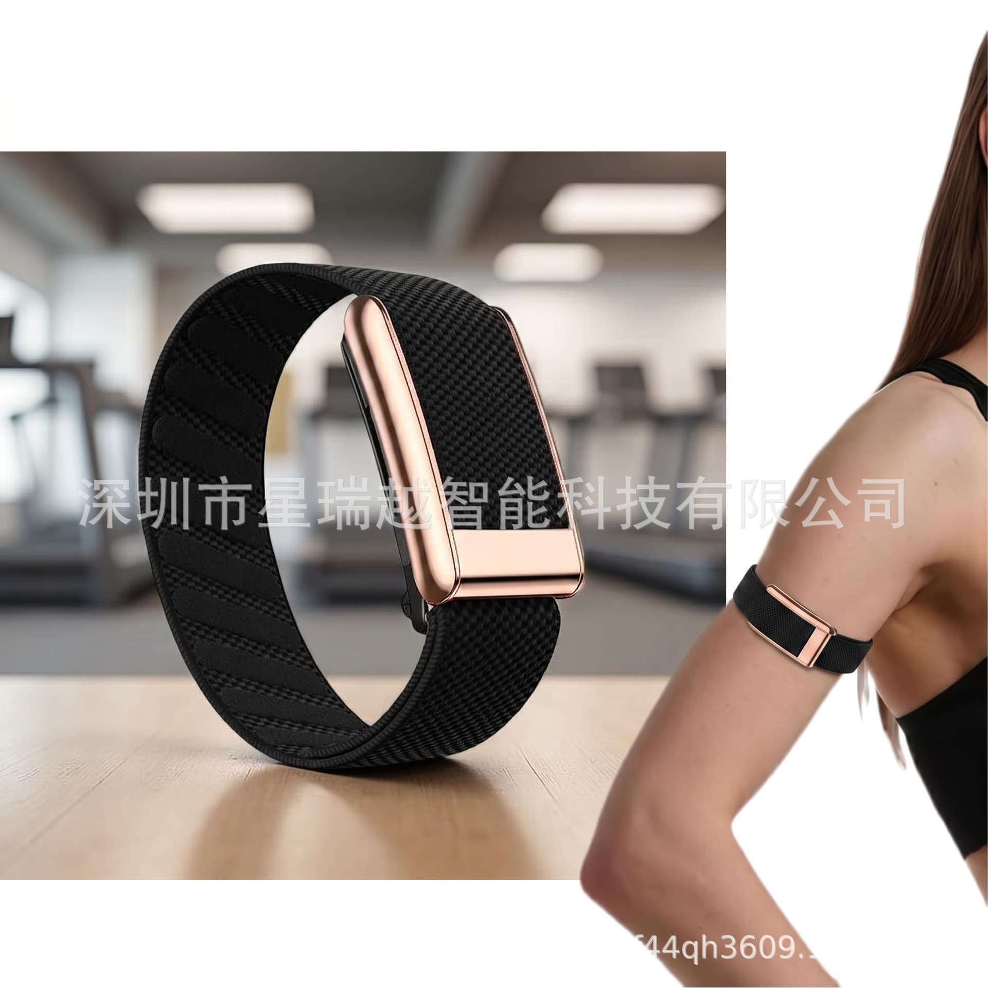 Suitable for whoop 5.0 rose gold watch nylon elastic strap MG/Peak smart arm strap 40cm cross-border