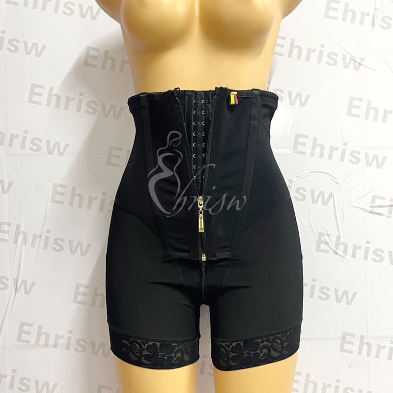 Women's Full Body Shapewear Tummy Control Shapewear Stage 2 Faja Butt Lifting Shapewear Open Crotch 3 Rows