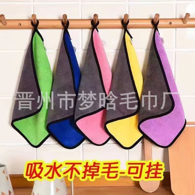 Composite AB-side thickened car wash towels, kitchen cloths, dishcloths, scouring pads, household cleaning cloths, fishing rod scrubbers