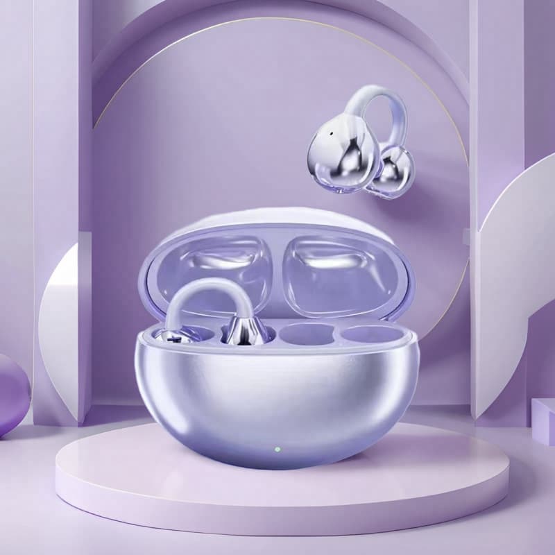 Amazon M91 Clip-On Bluetooth Earbuds Open-Ear Bone Conduction TWS Earphones Wholesale Long Battery Life