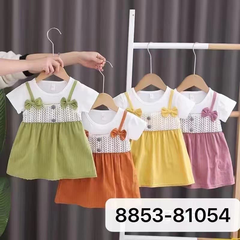 Baby Girl Dress Princess Style 2020 Summer Outfit for 0-1-2-3-4 Years Old Korean Style Children's Clothing with a Skirt for Girls