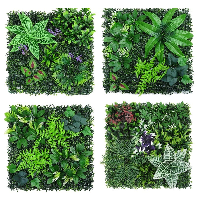 Simulated plant wall decoration Eucalyptus simulated lawn green plant wall fake lawn background image wall