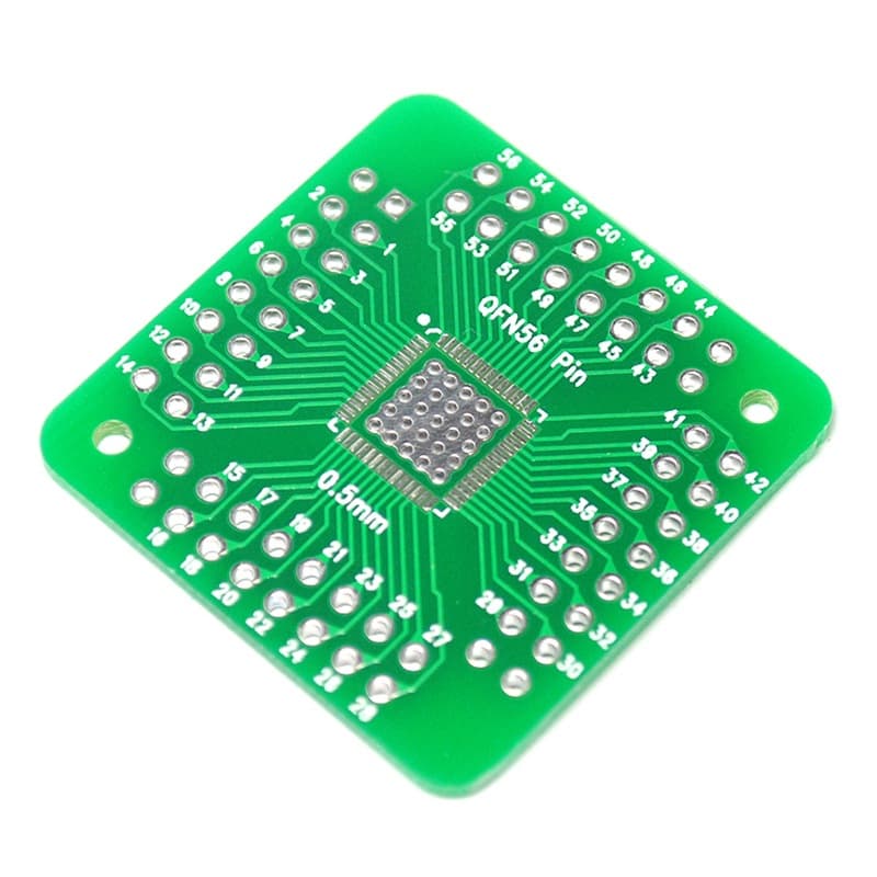 Risym QFN56 QFN64 Adapter Board, QFN Surface Mount to DIP, Suitable for 0.5mm Pin Pitch