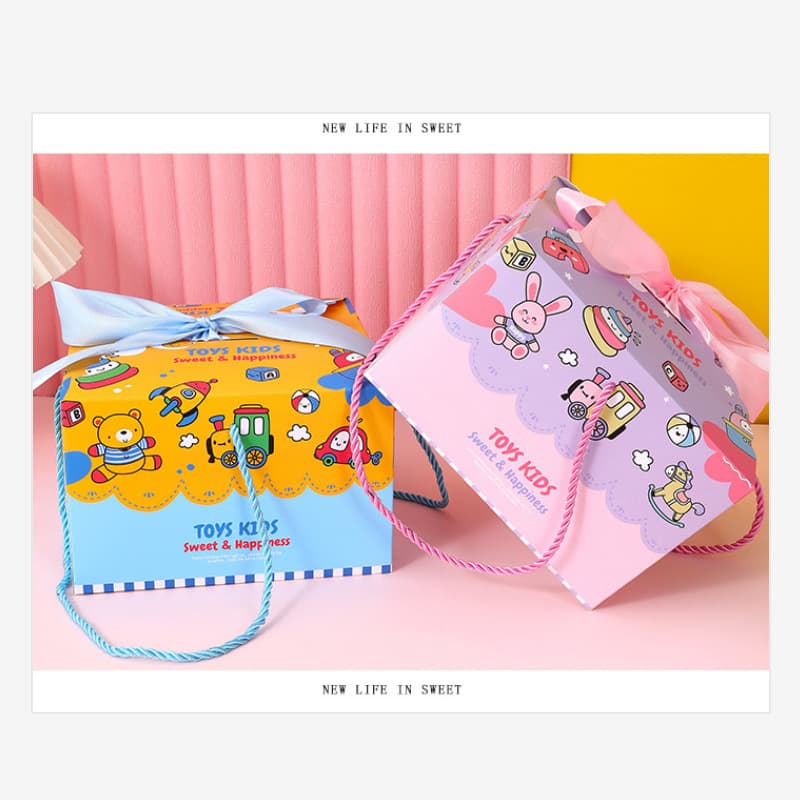 Cartoon Baby Box Cake Box Children's Gift Packaging Box 100-Day Banquet Favor Box Kindergarten Graduation Gift Box