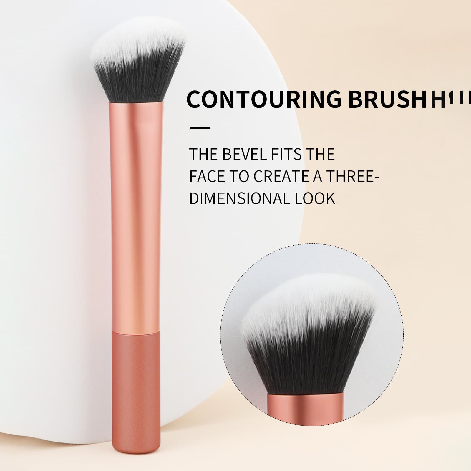 Nongying Single Makeup Brush Contour Brush Powder Brush Blush Brush Large Head Brush Blending Brush Foundation Brush