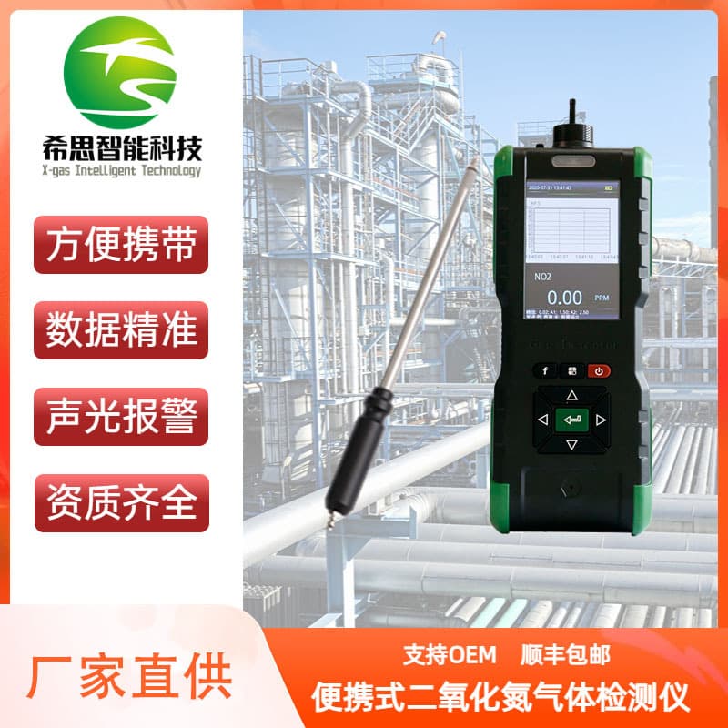 Portable Nitrogen Dioxide Detector, Handheld Analyzer for Boiler Room Nitrogen Oxide Detection