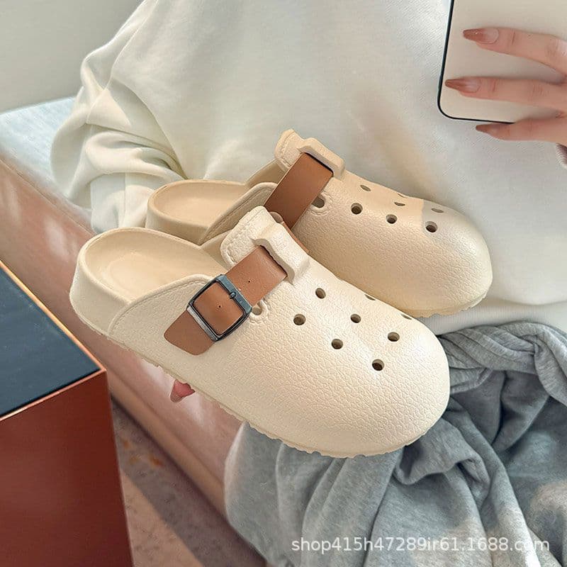 Birkenstock-style Clogs for Women, Summer 2026 New, Indoor Home Wear, Thick Sole Anti-slip Closed-toe Sandals