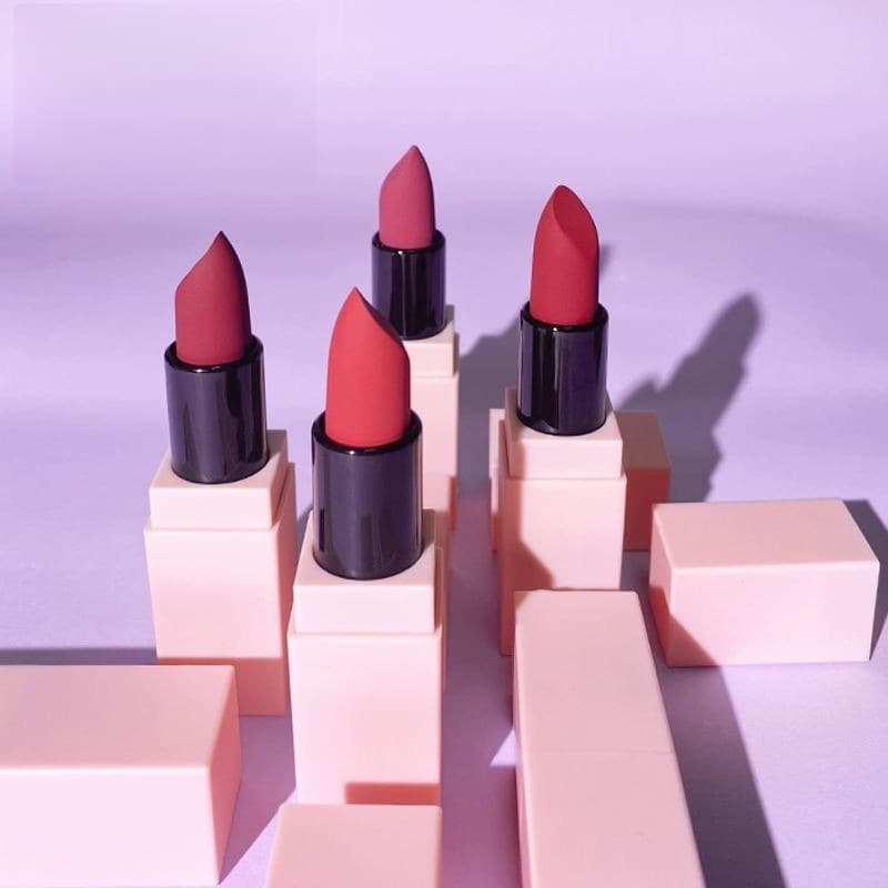 New Popular Wholesale Pink Tube Lipstick Custom Logo Vegan Matte Waterproof Non-Stick Cup Lipstick Manufacturer Customization