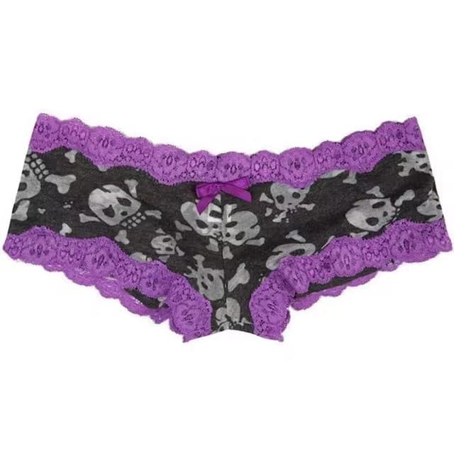 2024 New Cross-Border Casual Women's Shorts Skull Gothic Fashion Casual Short Shorts