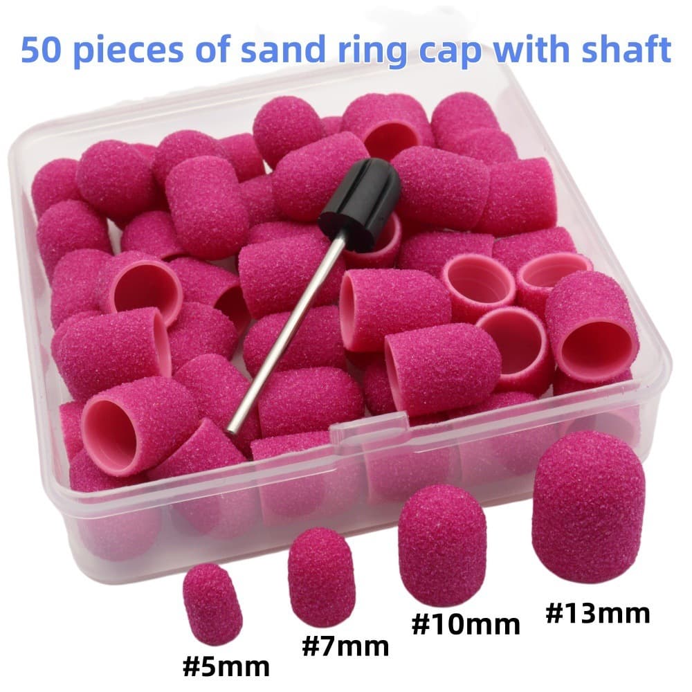 High-quality nail sanding cap bits for cuticle removal, callus care, foot care, electric nail drill accessories