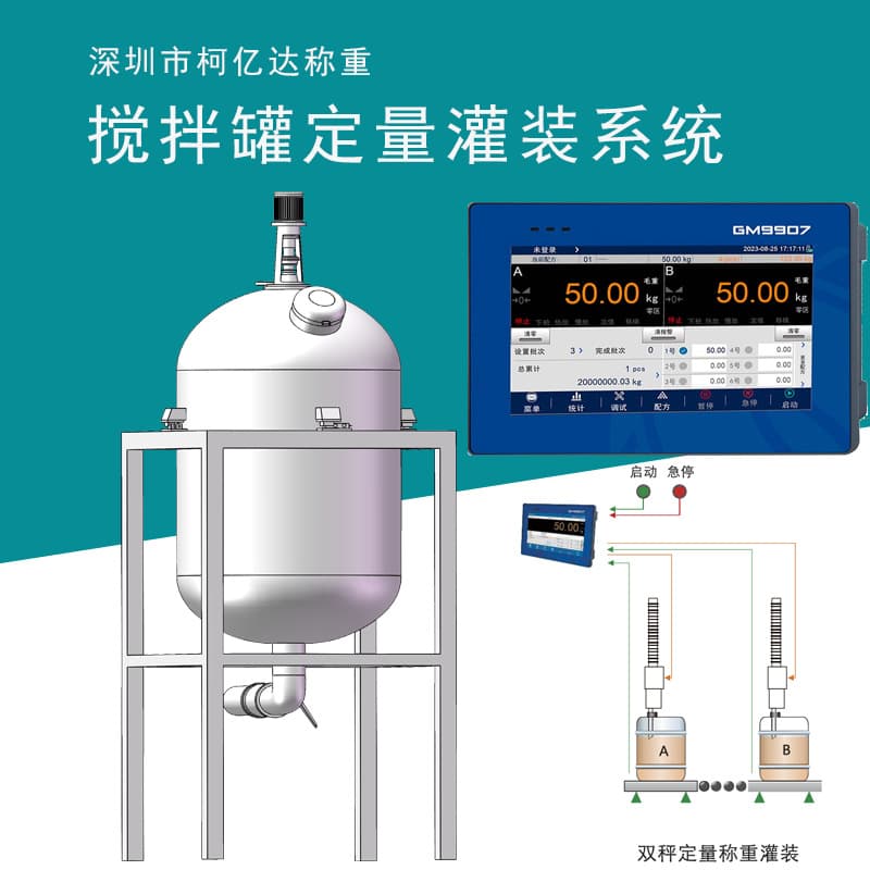 Koyida High-Precision Mixing Tank Weighing Module Chemical Reactor Multi-Channel Batching Electronic Scale