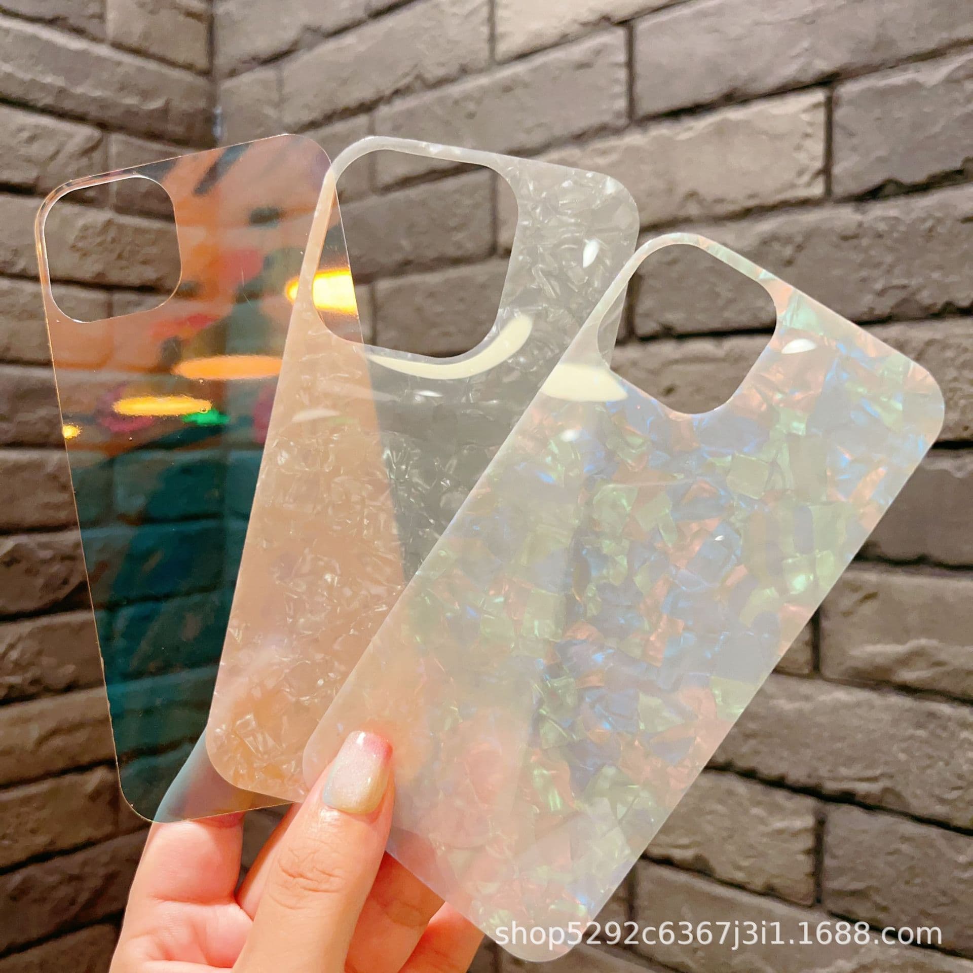 White shell pattern suitable for Xiaomi iPad7/7Pro11.2 inch transparent PET laser love card back card Redmi Pad