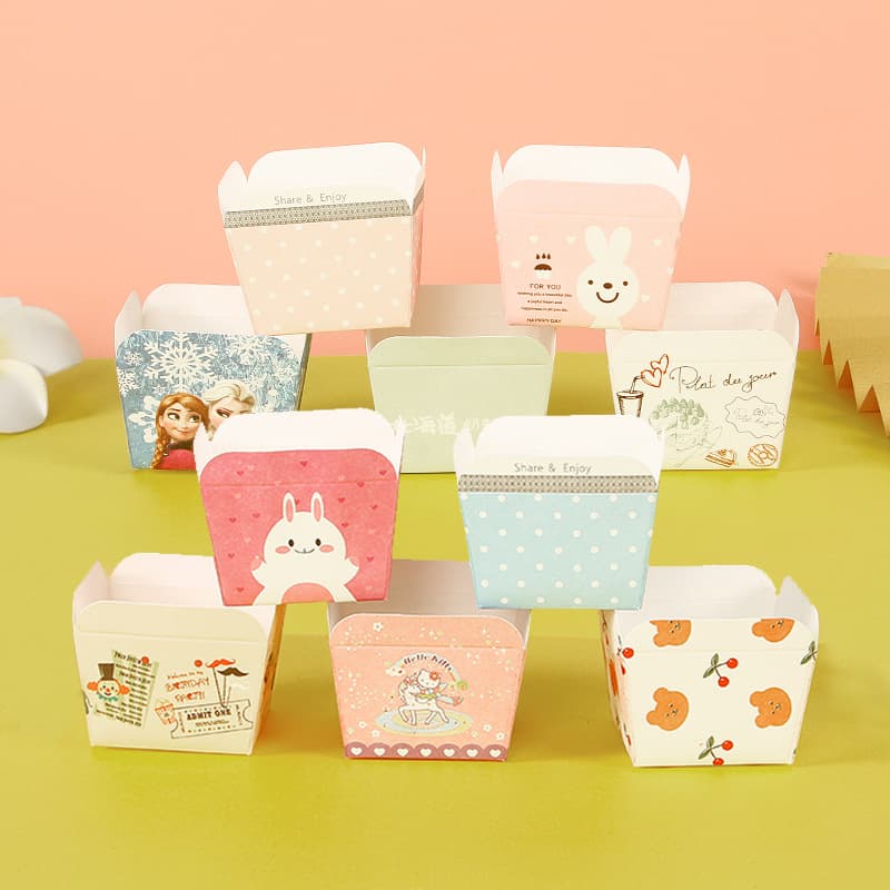 Medium Size Hexagonal Baking Cup Square Rectangle Four Corner Oven Muffin Cup Cake Paper Mold Chiffon Cake Baking Paper Cup