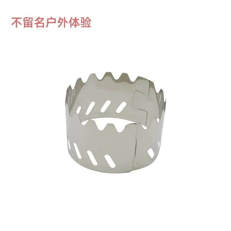 Outdoor Foldable Wind Guard, Three-piece Detachable Stainless Steel Camping Fire Stove Burner Wind Shield, Portable