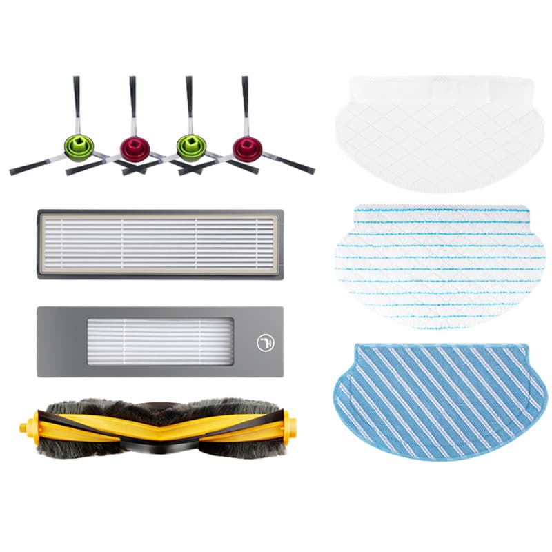 Huixi Compatible Ecovacs T5 Robot Vacuum Accessories OZMO950 920 Side Brush Main Brush Cover Filter Hepa